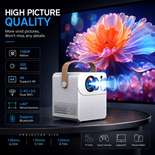 Portable Smart Projector + 2 FREE GIFTS